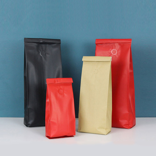 Flat Bottom Bag Coffee Bean Packaging